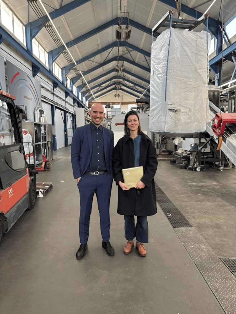 CLF team Jenny Puts at Gneuss, Germany for polyester T2T trial