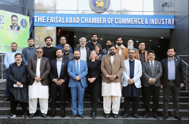 1. Marina Chahboune visiting Faisalabad Chamber of Commerce in Pakistan Advancing Circular Economy in the Textile Industry